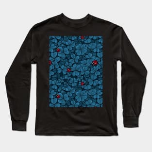 Find the lucky clover, blue and red Long Sleeve T-Shirt